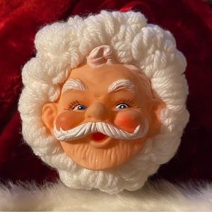 Handmade crocheted Santa ornament